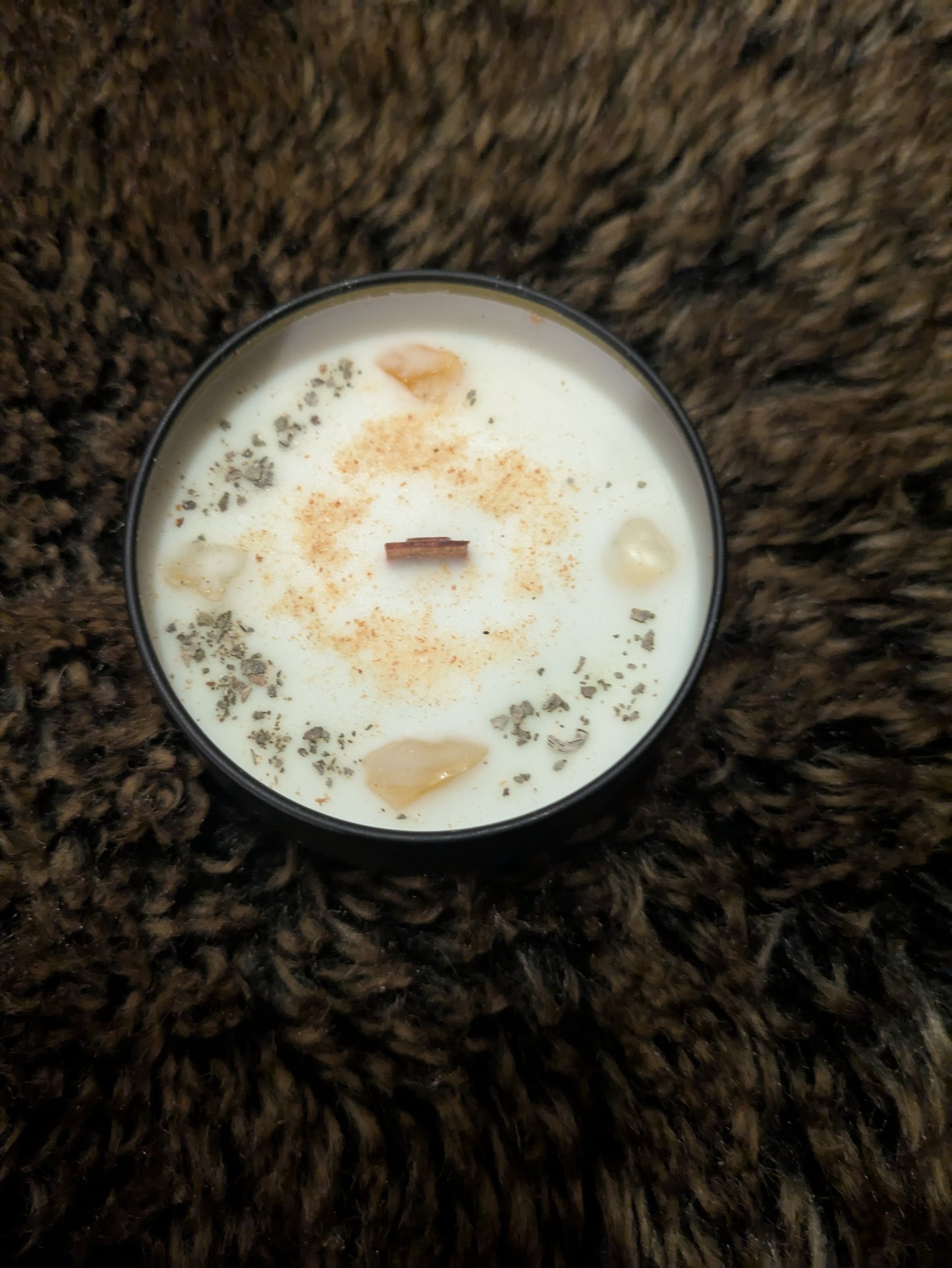 * 2 left * Regular Scent : Sage and orange / 4oz / wood